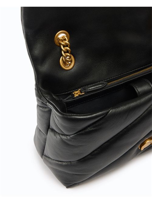 Borsa a tracolla media Love Bag Puff in nappa trapuntata con fibbia gioiello PINKO | 107057A0F2/Z99Q